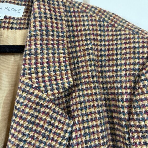 Kristen Blake Women Brown Wool Blend Blazer XL Box Fit Career Office Casual - Picture 4 of 7